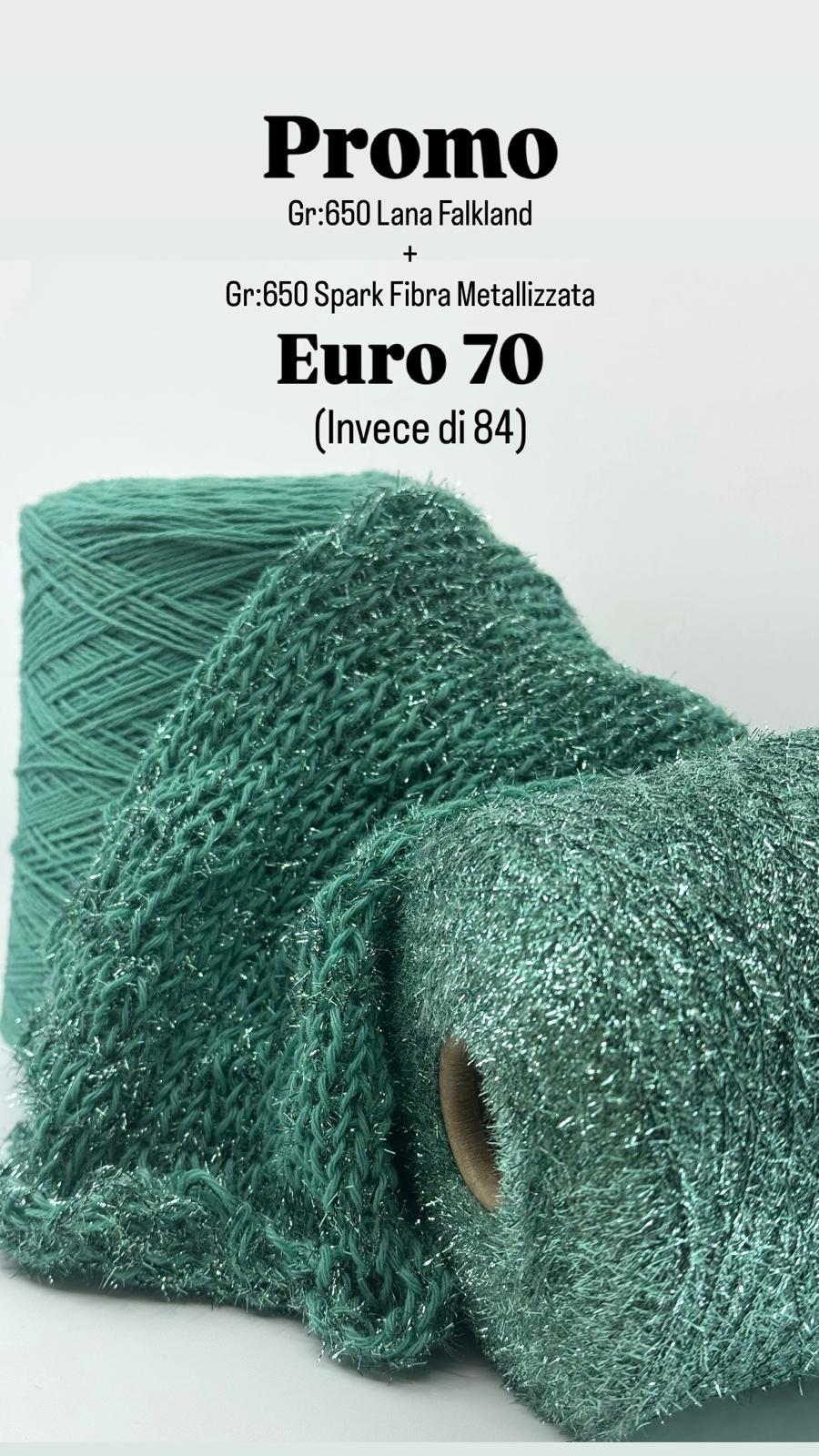 Lana Falkland+ spark fibra metallizzata